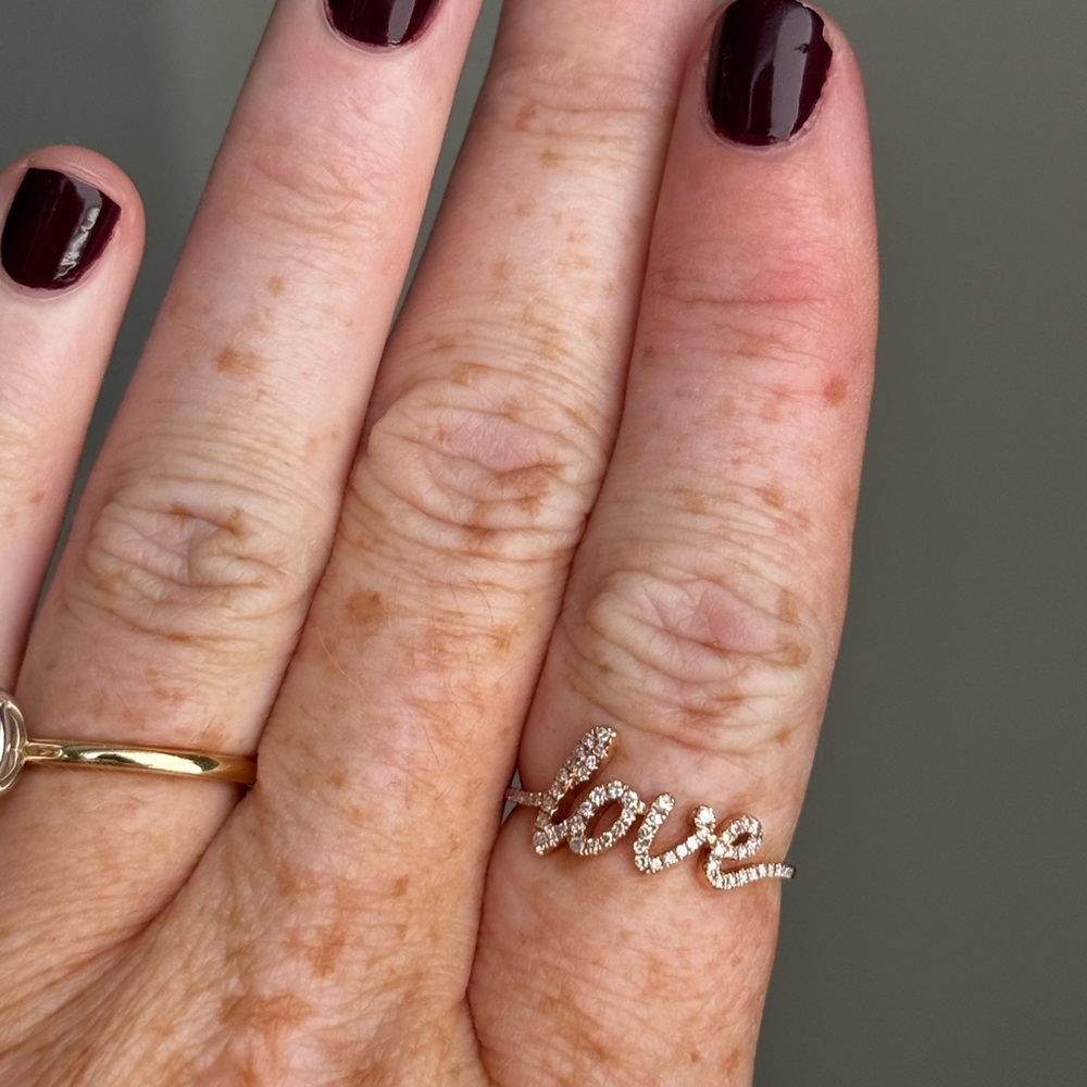 Ring Concierge Diamond Love Script Ring-Discontinued
